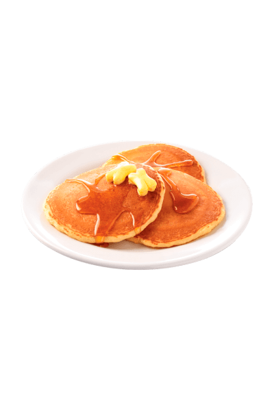 Plate with pancakes